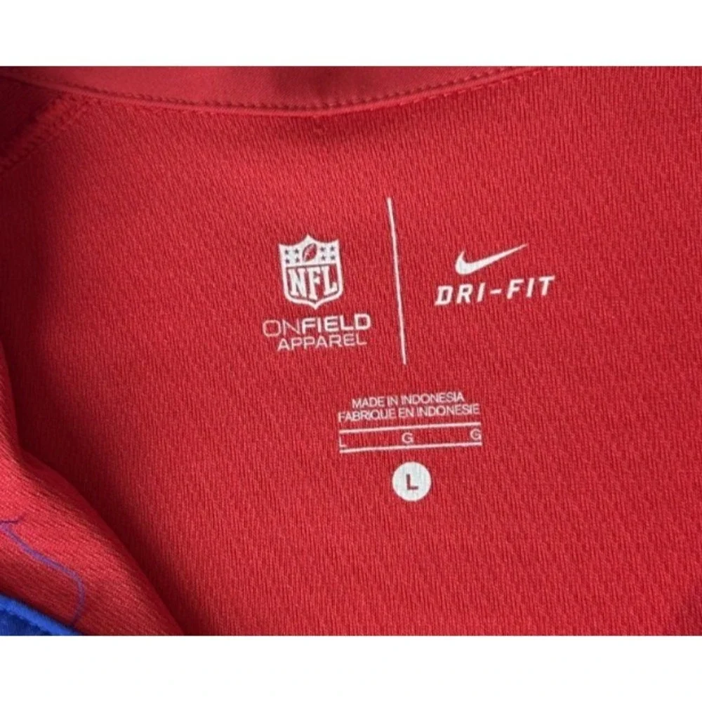 New York Giants Nike Golf Polo Shirt Mens On-Field Red Stay Cool Dri Fit LARGE